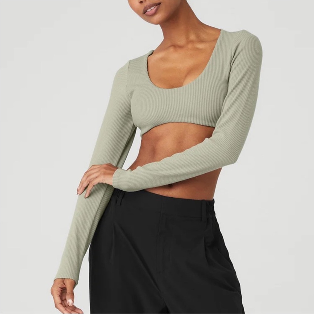 Alo Yoga Ribbed Define Long Sleeve - Picture 2 of 7
